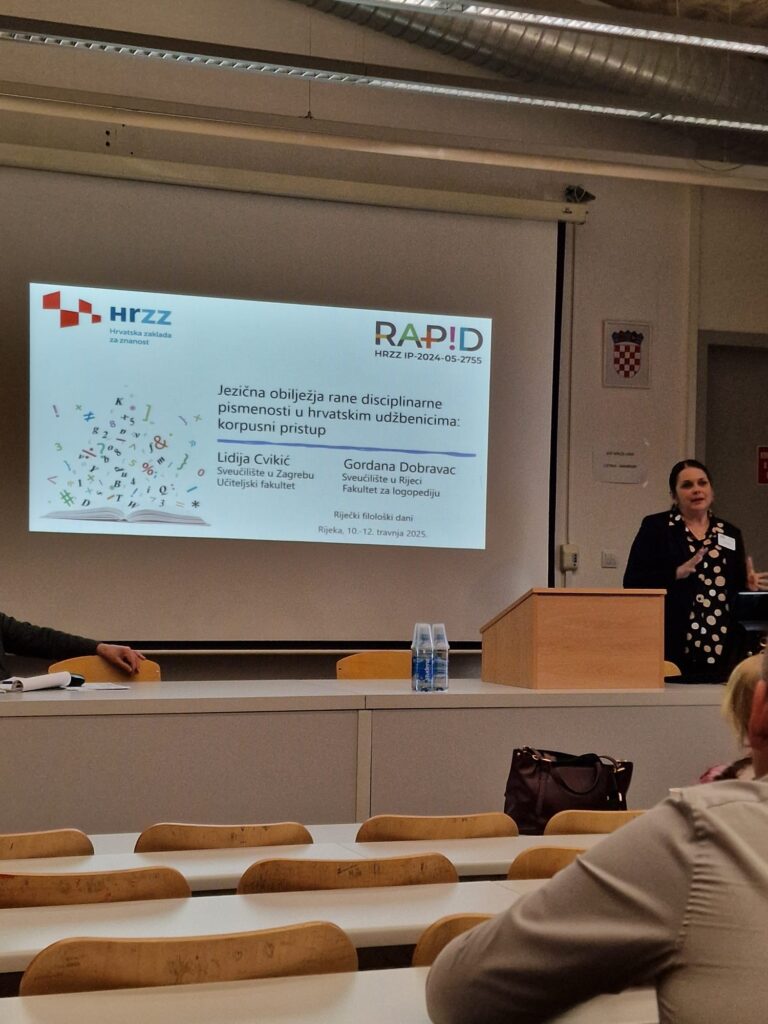 Prvo izlaganje na znanstvenome skupu o projektu RAPID