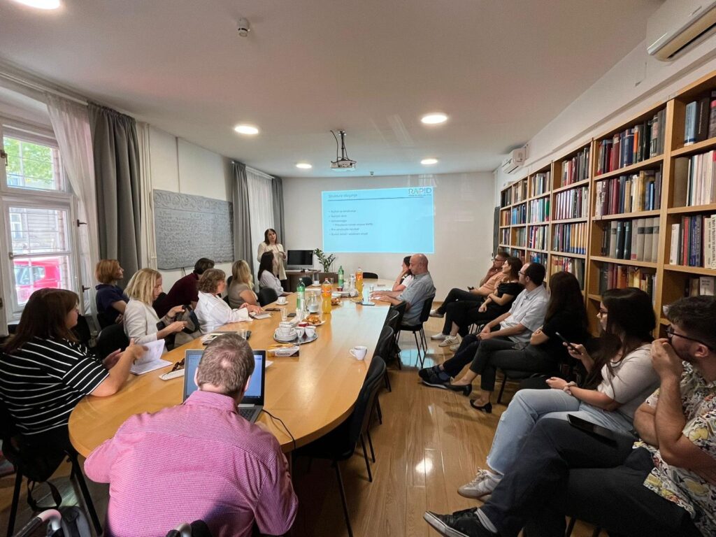 Javno predstavljanje projekta u Institutu za hrvatski jezik